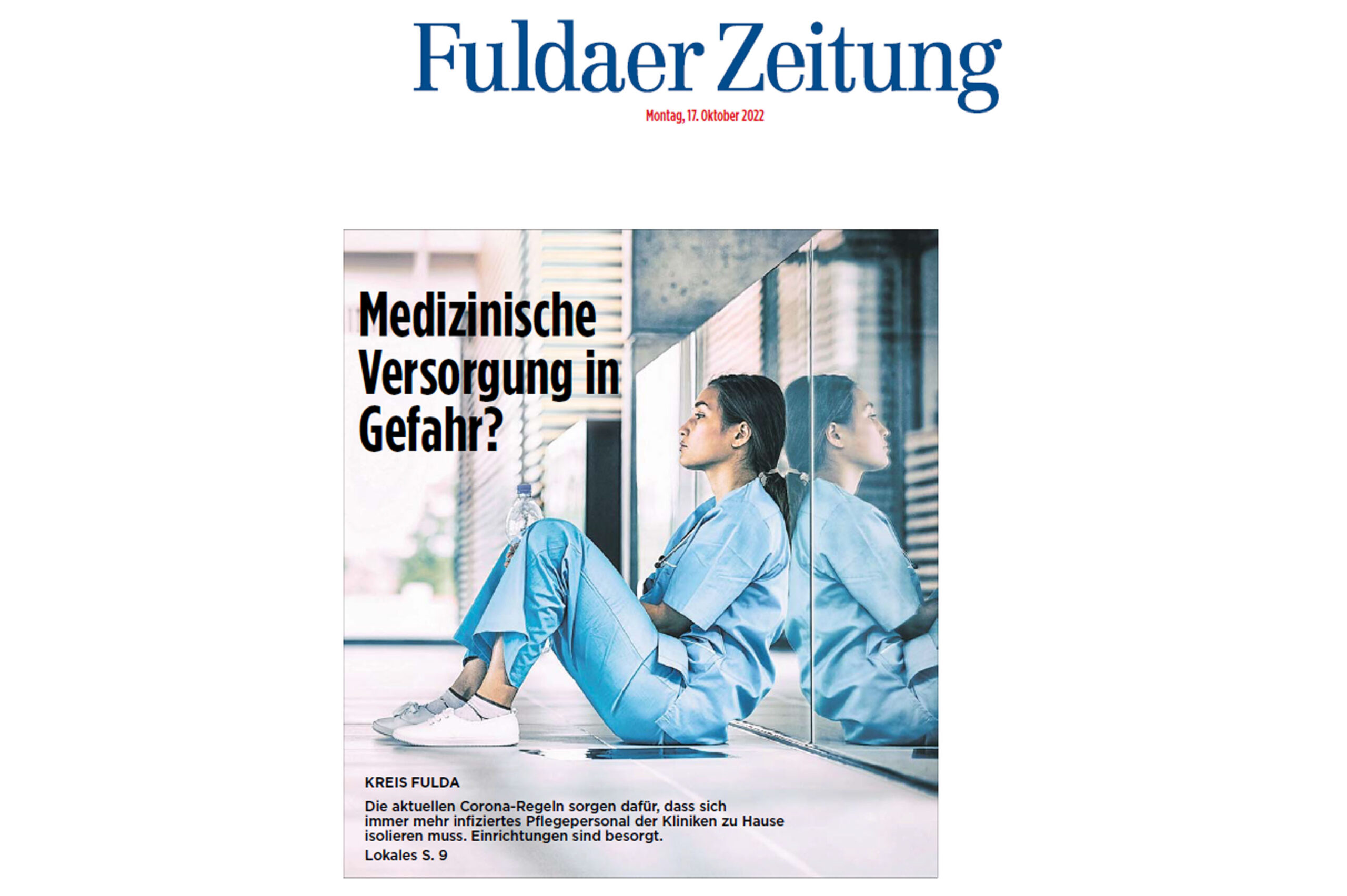Fuldaer Zeitung: Corona in Fulda - Kann Ende der Isolationspflicht Gesundheitssystem entlasten?