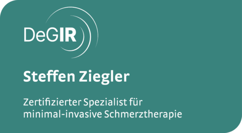 Zertifikat Spezialist Schmerztherapie Steffen Ziegler