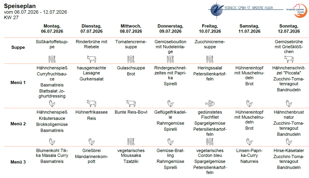 Speiseplan 06072026